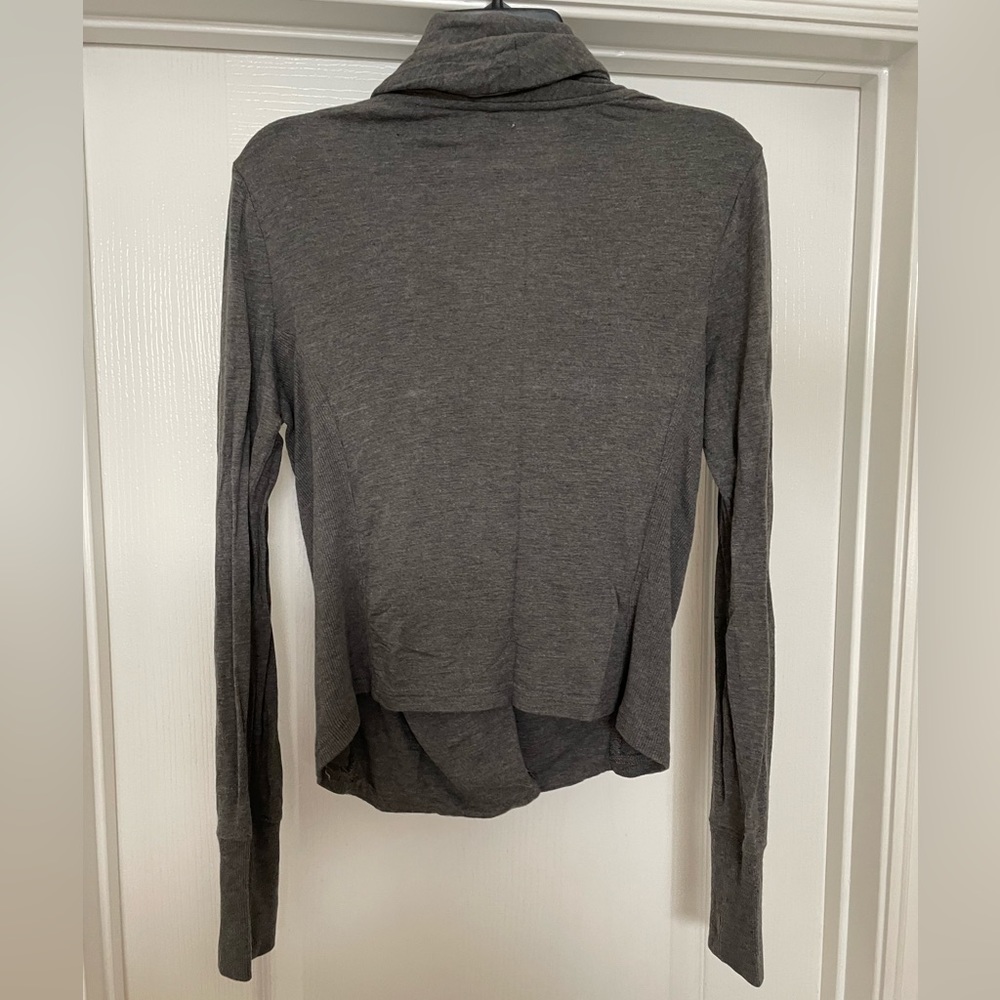 Caslon long sleeve soft knit moto jacket sweater size Medium- grey 🎉Host Pick🎉 - Picture 5 of 6